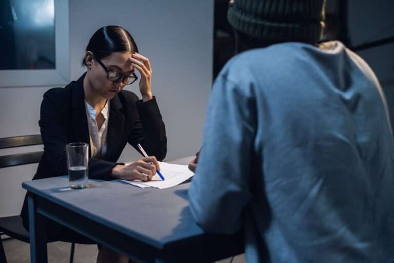 a woman sitting at a table writing on a piece of paper